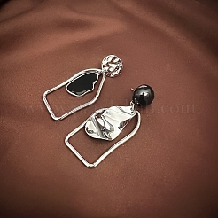 Nuggets Alloy Enamel Dangle Stud Earrings&nbsp;FS-WGBB78E-02