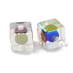 UV Plating Rainbow Iridescent Acrylic Beads&nbsp;OACR-H112-20D