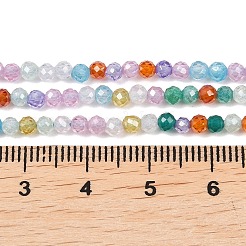 Cubic Zirconia Beads Strands&nbsp;ZIRC-P125-3mm-01