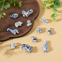 12Pcs 6 Styles Handmade Porcelain Beads&nbsp;PORC-TA0001-68