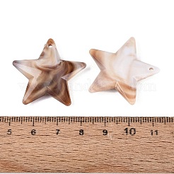 Two Tone Opaque Plastic Pendants&nbsp;KY-N025-47