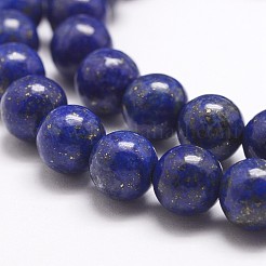 Natural Lapis Lazuli Bead Strands&nbsp;G-G953-03-8mm