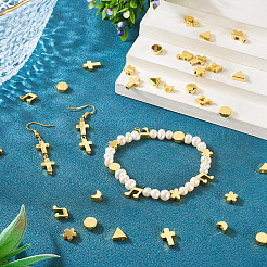 36Pcs 6 Styles Brass Beads&nbsp;KK-TA0002-07