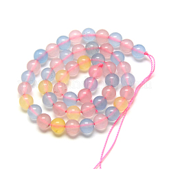 Natural Chalcedony Bead Strands&nbsp;G-R342-8mm-20