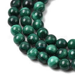 Natural Malachite Beads Strands&nbsp;G-A293-B03-4mm