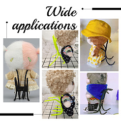 Iron PVC Plastic Creative Tablet Spider Mobile Phone Holders&nbsp;AJEW-WH0695-132