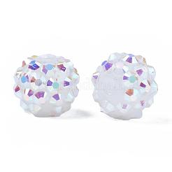 Resin Rhinestone Beads&nbsp;RESI-S253-12mm-GAB1
