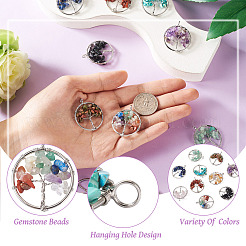 10Pcs 10 Styles Natural & Synthetic Gemstone Pendants&nbsp;G-YS0001-23