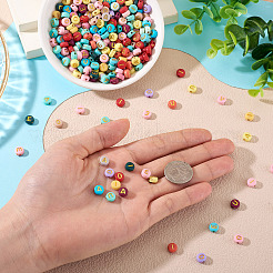 500Pcs 5 Colors Opaque Acrylic Beads&nbsp;OACR-TA0003-87