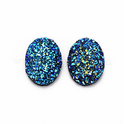 Electroplate Druzy Resin Cabochons&nbsp;CRES-T012-08B