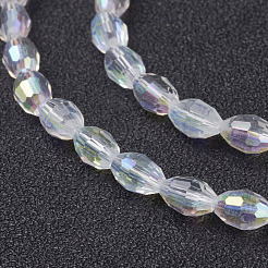 Electroplate Glass Beads Strands&nbsp;GC885Y-3