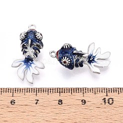 Brass Enamel Pendants&nbsp;KK-T071-27P-03