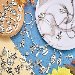 70Pcs 6 Styles Tibetan Style Alloy Pendants&nbsp;FIND-SZ0003-91