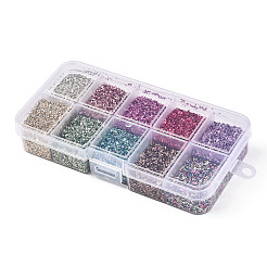 10 Grid Electroplate Glass Chip Beads&nbsp;GLAA-N001-04