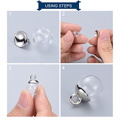 Plastic Bead Cap Pendant Bails&nbsp;KY-K003-02A
