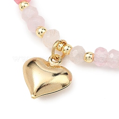 Heart Brass Charm Bracelets&nbsp;BJEW-JB13635