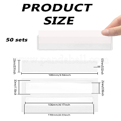 50 Bags PVC Self-Adhesive Label Holder Pockets&nbsp;ABAG-LP0001-77