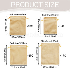 4Pcs 4 Styles Velvet Jewelry Drawstring Storage Pouches&nbsp;TP-TADJ0001-02