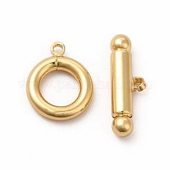 Rack Plating Eco-Friendly Brass Toggle Clasps&nbsp;KK-K165-34