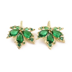 Brass Micro Pave Cubic Zirconia Pendants&nbsp;KK-E068-VC400