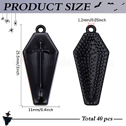 40Pcs Halloween Theme Alloy Enamel Pendants&nbsp;ENAM-ME0001-42