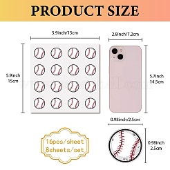 8 Sheets Plastic Waterproof Self-Adhesive Picture Stickers&nbsp;DIY-WH0428-111