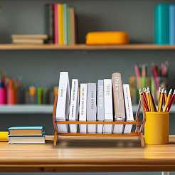 Wooden Book Storage Holders&nbsp;AJEW-WH0270-716