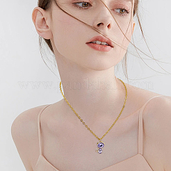30Pcs 10 Colors Alloy Glass Pendants&nbsp;FIND-BM0001-76