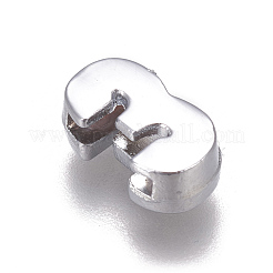 Alloy Rhinestone Slide Charms&nbsp;PALLOY-WH0065-28C