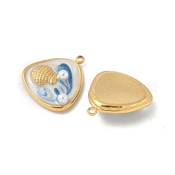 304 Stainless Steel Enamel Pendants&nbsp;STAS-U057-11G-C