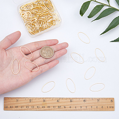 Brass Linking Rings&nbsp;KK-SC0001-24G