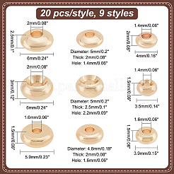 180Pcs 9 Styles Brass Spacer Beads&nbsp;KK-PH0005-68