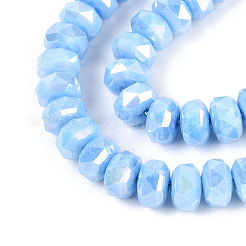 Anti-Tarnish Electroplate Glass Beads Strands&nbsp;GLAA-T025-8mm-11A