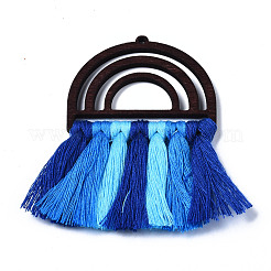 Polycotton(Polyester Cotton) Tassel Big Pendants&nbsp;FIND-T052-14G