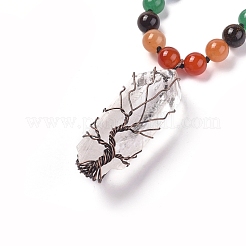 Yoga Chakra Jewelry&nbsp;NJEW-L163-B01