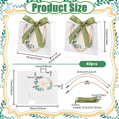 Rectangle Paper Thank You Gift Tote Bags&nbsp;ABAG-WH0044-81
