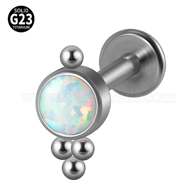 G23 Titanium Threadless Labrets&nbsp;WG33C7B-44-1