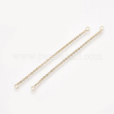 Brass Chain Links Connectors&nbsp;KK-T044-03A-G-1
