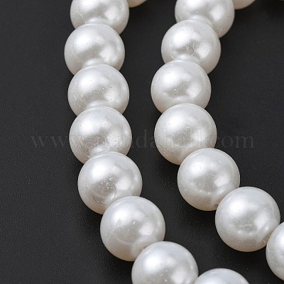 Glass Pearl Beads Strands&nbsp;X-HY-10D-B01-1-1