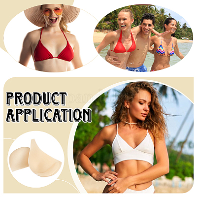 Polyester Bra Pads Inserts&nbsp;DIY-WH0816-072B-02-1