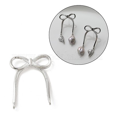 Brass Stud Earring Finding&nbsp;KK-U061-14B-P-1