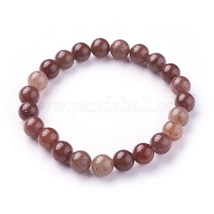 Natural Purple Aventurine Beads Stretch Bracelets&nbsp;BJEW-F380-01-B11-1