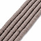 Handmade Polymer Clay Bead Strands, Heishi Beads, Disc/Flat Round, Camel, 6x0.5~1mm, Hole: 2mm, about 320~447pcs/strand, 15.74 inch~16.92 inch