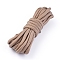 7 Strand Core Polyester Cords Rope, Solid Color, Peru, 4mm, about 3m/bundle
