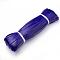 Cowhide Cord, Dark Blue, 5x2mm, about 100yard/bundle(300 feet/bundle)