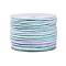 50M Segment Dyed Macrame Cotton Cord, Round Braided Rope, for Wall Hanging, Crafts, Gift Wrapping, Pale Turquoise, 3mm, about 54.68 Yards(50m)/Roll