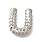 Rack Plating
Brass Pendants, Cadmium Free & Lead Free, Letter, Letter U, 20.5x17.5x5.5mm, Hole: 2.5x3mm