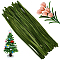 100Pcs DIY Plush Sticks, Chenille Stems, Pipe Cleaners, Kid Craft Material, Green, 300x6mm