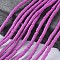 Flat Round Handmade Polymer Clay Bead Spacers, Medium Orchid, 4x1mm, Hole: 1mm, about 380~400pcs/strand, 17.7 inch