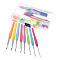 DIY Crochet Tool Sets, Including Bamboo Crochet Hooks Needles, Ruler, Scissor, Plastic Thread Tools & Stitch Knitting Needles & Locking Stitch Marker, Aluminum Stitch Holder & Crochet Hooks Needles, Mixed Color, Pin: 2.5~6mm, 53pcs/set
